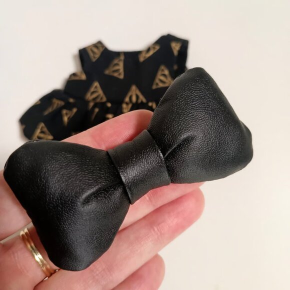 Custom Harry Potter Sign of the Deathly Hallows Dress and Bow - Picture 5 of 5